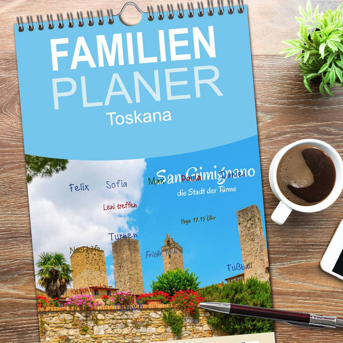 San Gimignano, die Stadt der Türme (CALVENDO Familienplaner 2026)