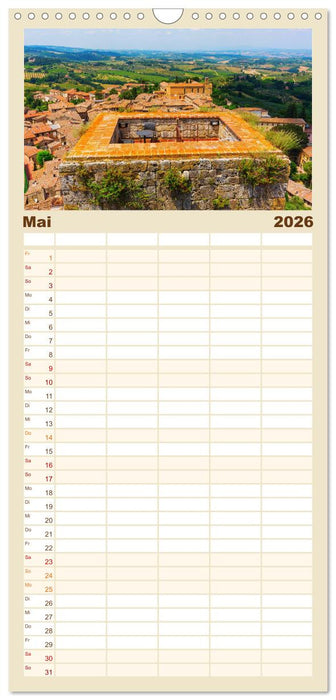 San Gimignano, die Stadt der Türme (CALVENDO Familienplaner 2026)