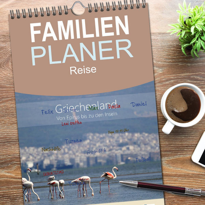 Griechenland - Von Epirus bis zu den Inseln (CALVENDO Familienplaner 2026)