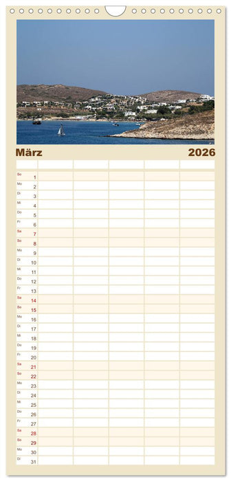 Griechenland - Von Epirus bis zu den Inseln (CALVENDO Familienplaner 2026)