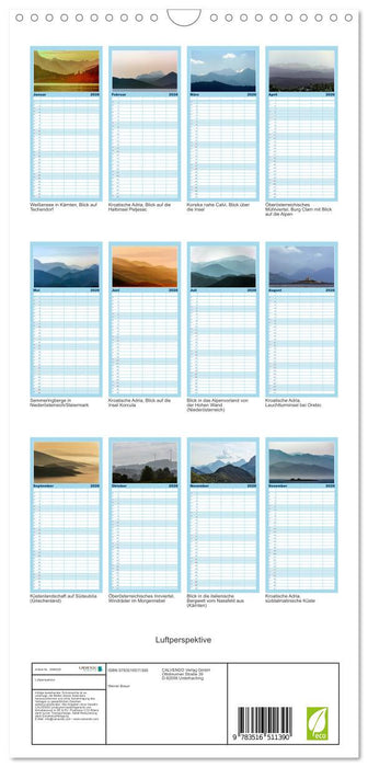 Luftperspektive (CALVENDO Familienplaner 2026)