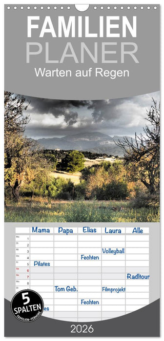 Warten auf Regen (CALVENDO Familienplaner 2026)