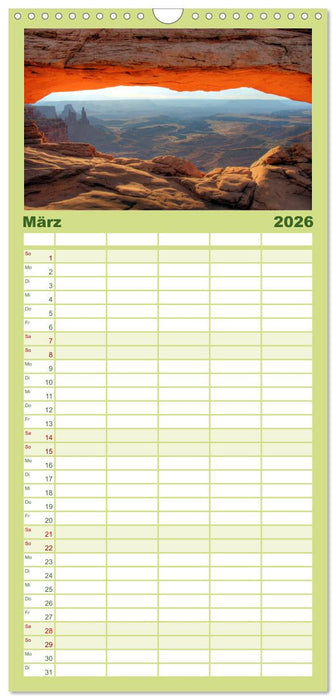 Glanzlichter der USA (CALVENDO Familienplaner 2026)