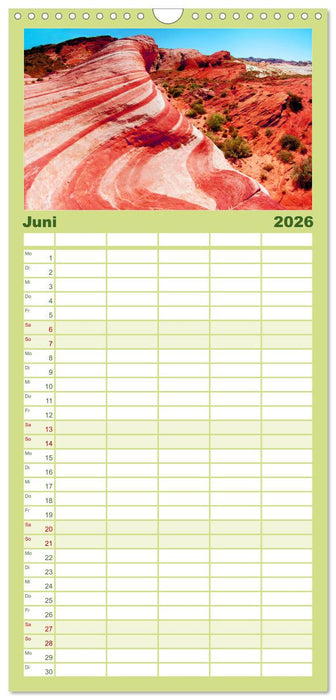 Glanzlichter der USA (CALVENDO Familienplaner 2026)