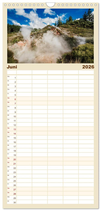 Neuseeland - Landschaftsträume (CALVENDO Familienplaner 2026)