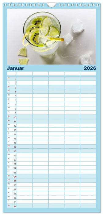 Frisches Aromawasser (CALVENDO Familienplaner 2026)