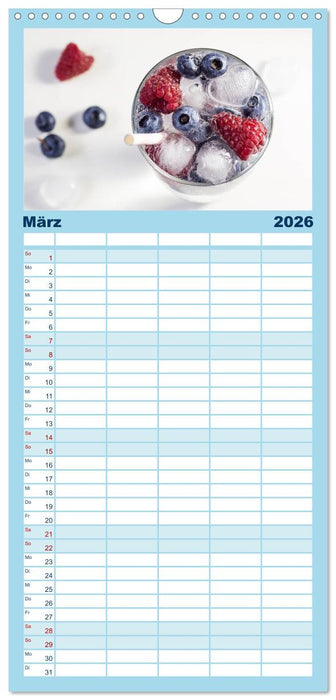 Frisches Aromawasser (CALVENDO Familienplaner 2026)