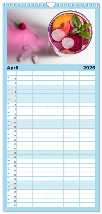 Frisches Aromawasser (CALVENDO Familienplaner 2026)