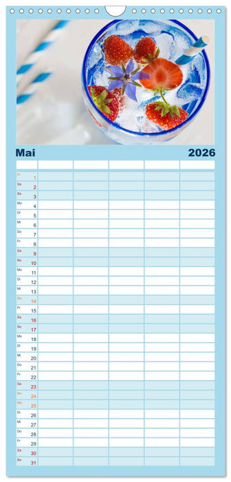 Frisches Aromawasser (CALVENDO Familienplaner 2026)