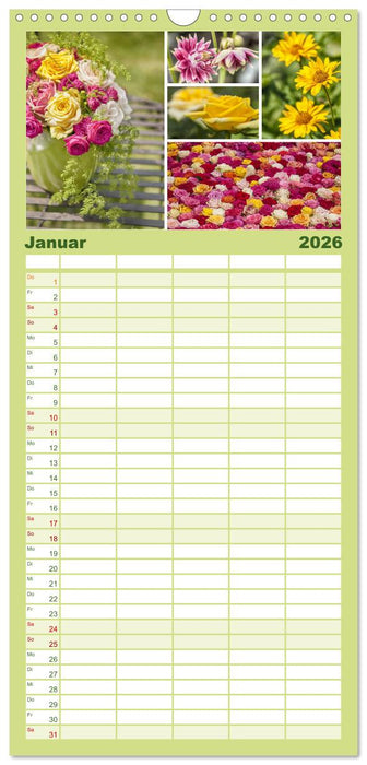 Ein Garten, der zum Verweilen einlädt (CALVENDO Familienplaner 2026)