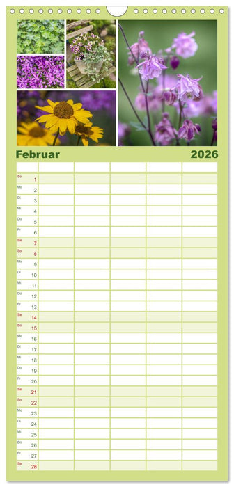 Ein Garten, der zum Verweilen einlädt (CALVENDO Familienplaner 2026)