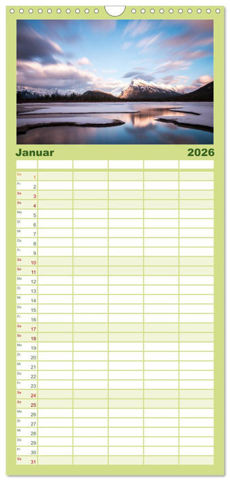 Wunder Natur II (CALVENDO Familienplaner 2026)