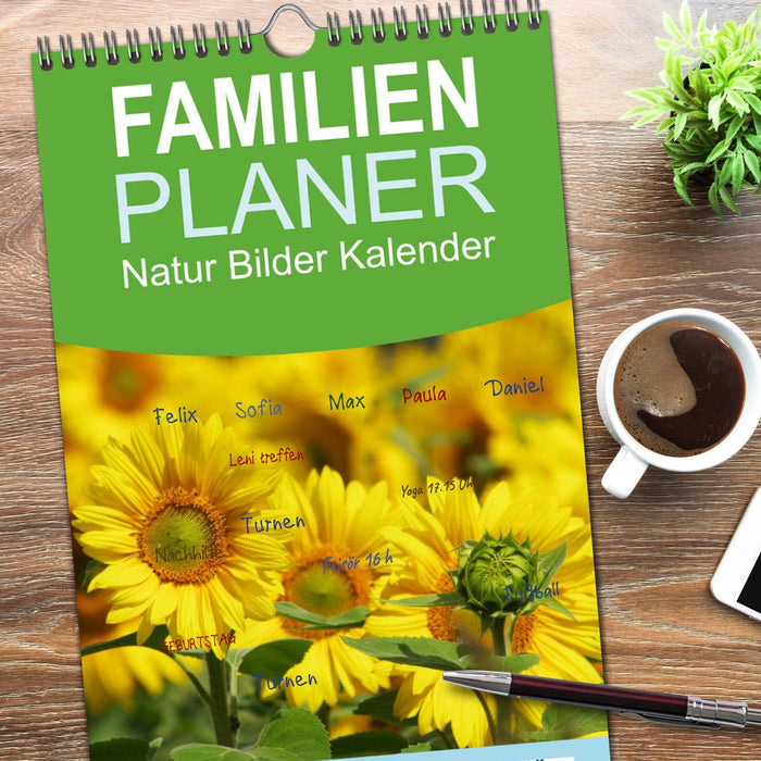 Natur Bilder Kalender (CALVENDO Familienplaner 2026)