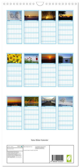 Natur Bilder Kalender (CALVENDO Familienplaner 2026)