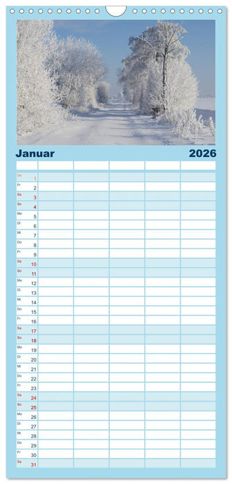 Natur Bilder Kalender (CALVENDO Familienplaner 2026)
