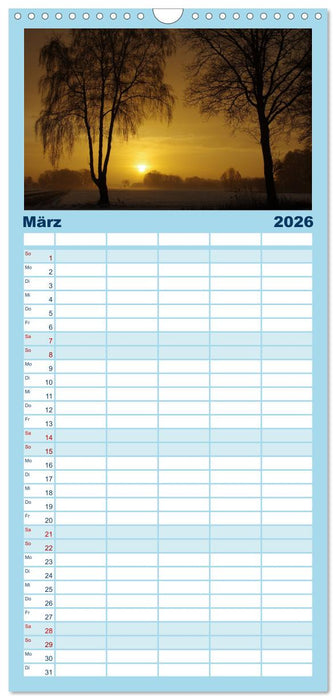 Natur Bilder Kalender (CALVENDO Familienplaner 2026)