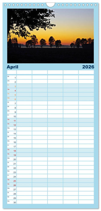 Natur Bilder Kalender (CALVENDO Familienplaner 2026)