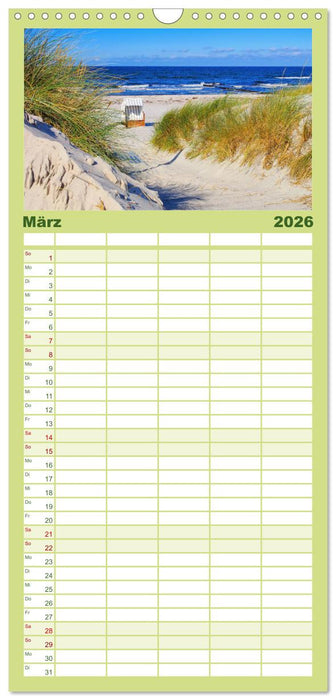 Insel Hiddensee - Dat söte Länneken (CALVENDO Familienplaner 2026)