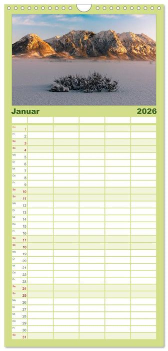 Norwegische Landschaften (CALVENDO Familienplaner 2026)