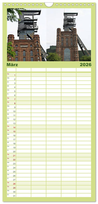 Zeche Prosper-Haniel Bottrop (CALVENDO Familienplaner 2026)