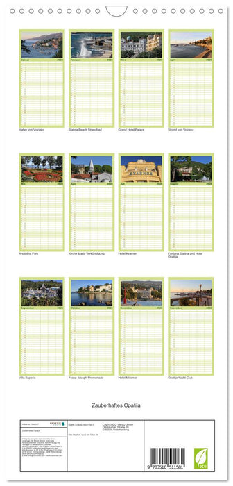 Zauberhaftes Opatija (CALVENDO Familienplaner 2026)