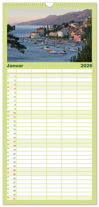 Zauberhaftes Opatija (CALVENDO Familienplaner 2026)