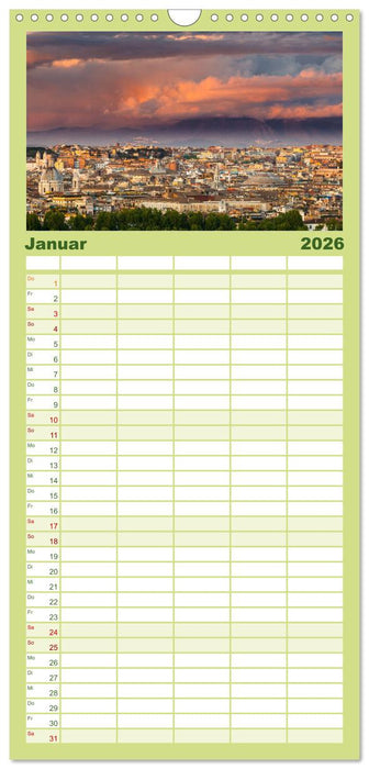 Italien von der Toskana nach Sizilien (CALVENDO Familienplaner 2026)