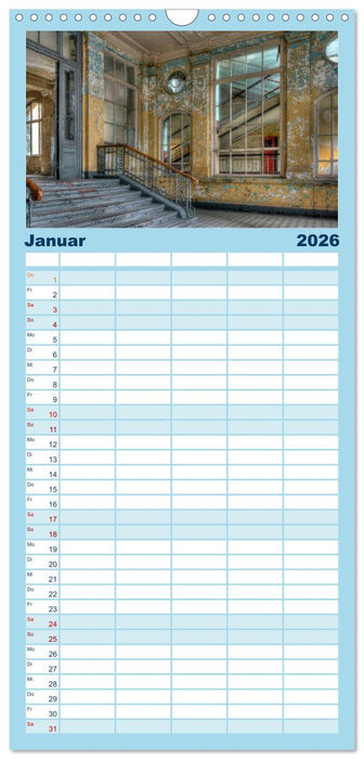 Heilstätten - verlassen und vergessen (CALVENDO Familienplaner 2026)