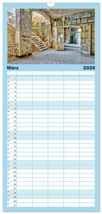 Heilstätten - verlassen und vergessen (CALVENDO Familienplaner 2026)