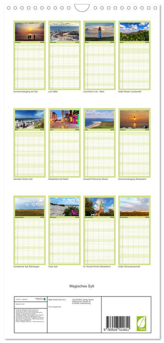 Magisches Sylt (CALVENDO Familienplaner 2026)