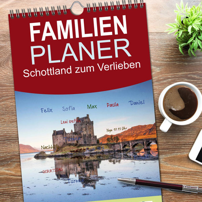 Schottland zum Verlieben (CALVENDO Familienplaner 2026)
