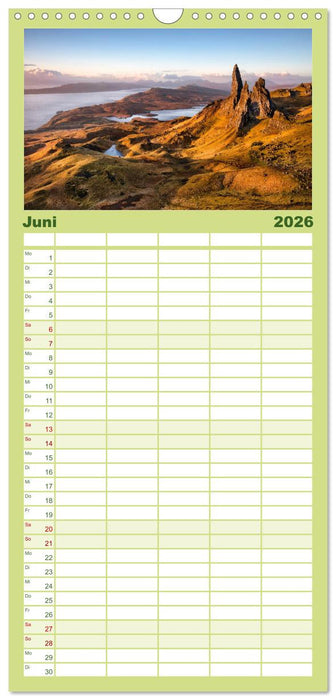 Schottland zum Verlieben (CALVENDO Familienplaner 2026)