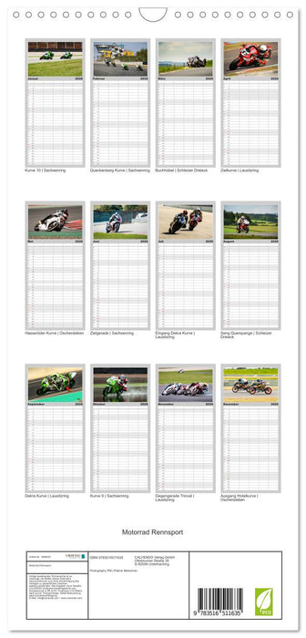 Motorrad Rennsport (CALVENDO Familienplaner 2026)