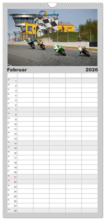 Motorrad Rennsport (CALVENDO Familienplaner 2026)