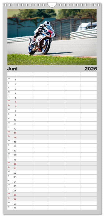 Motorrad Rennsport (CALVENDO Familienplaner 2026)