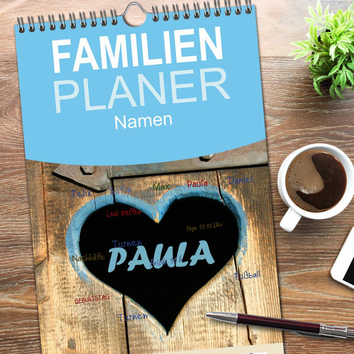 PAULA-Namenskalender (CALVENDO Familienplaner 2026)