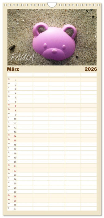 PAULA-Namenskalender (CALVENDO Familienplaner 2026)