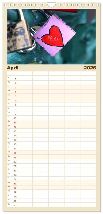 PAULA-Namenskalender (CALVENDO Familienplaner 2026)