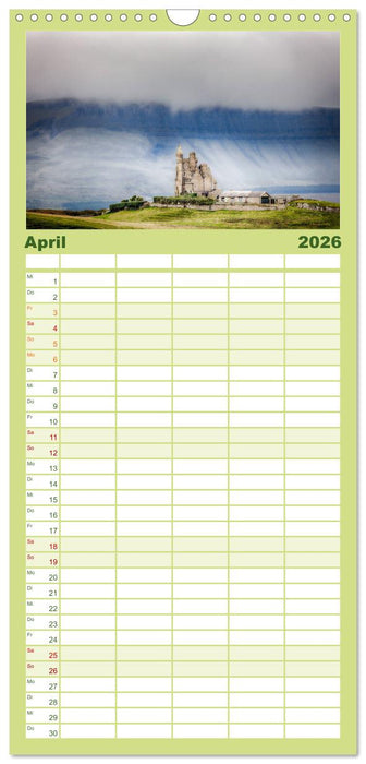 Irland - Zauberhafte Insel in grün (CALVENDO Familienplaner 2026)