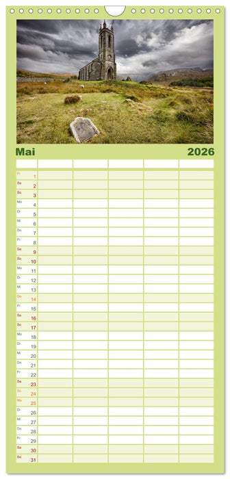 Irland - Zauberhafte Insel in grün (CALVENDO Familienplaner 2026)