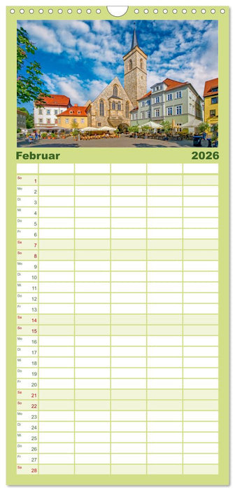 Erfurt - meine Stadt mit viel Herz (CALVENDO Familienplaner 2026)