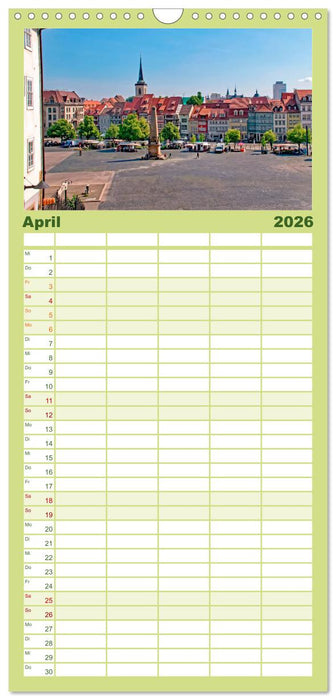 Erfurt - meine Stadt mit viel Herz (CALVENDO Familienplaner 2026)