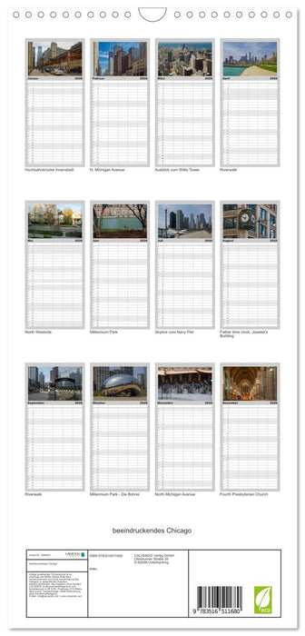 beeindruckendes Chicago (CALVENDO Familienplaner 2026)