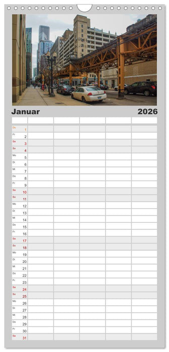 beeindruckendes Chicago (CALVENDO Familienplaner 2026)