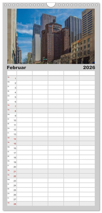 beeindruckendes Chicago (CALVENDO Familienplaner 2026)