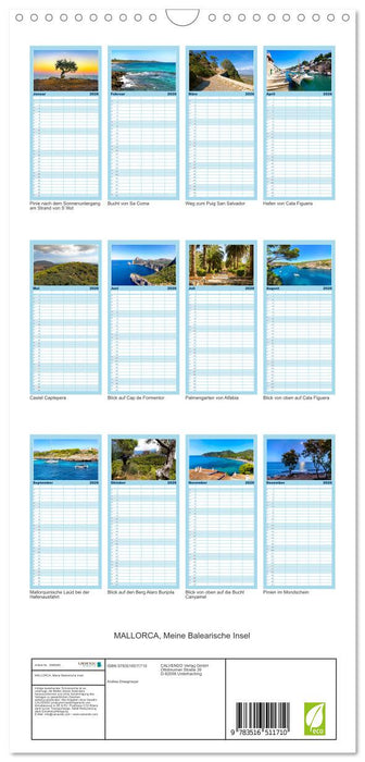 MALLORCA, Meine Balearische Insel (CALVENDO Familienplaner 2026)