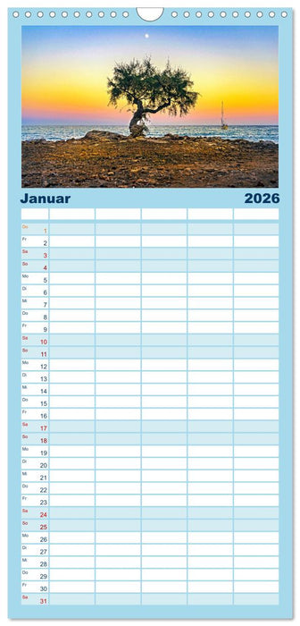 MALLORCA, Meine Balearische Insel (CALVENDO Familienplaner 2026)