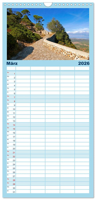 MALLORCA, Meine Balearische Insel (CALVENDO Familienplaner 2026)