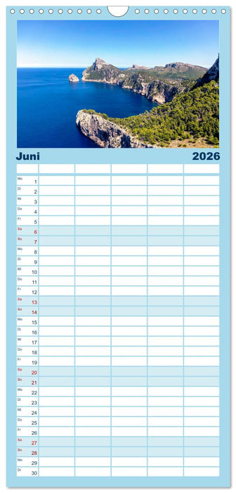 MALLORCA, Meine Balearische Insel (CALVENDO Familienplaner 2026)