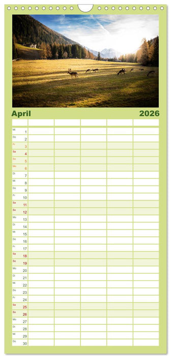 Ultental - Ein Jahr in Bildern (CALVENDO Familienplaner 2026)